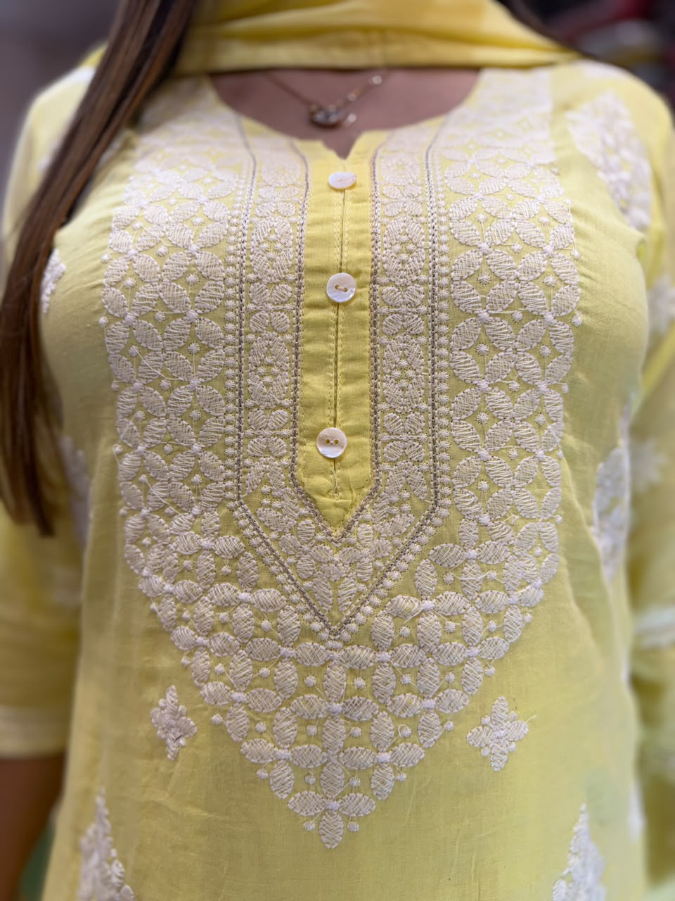 Pure Mull Cotton Yellow 3pc Set
