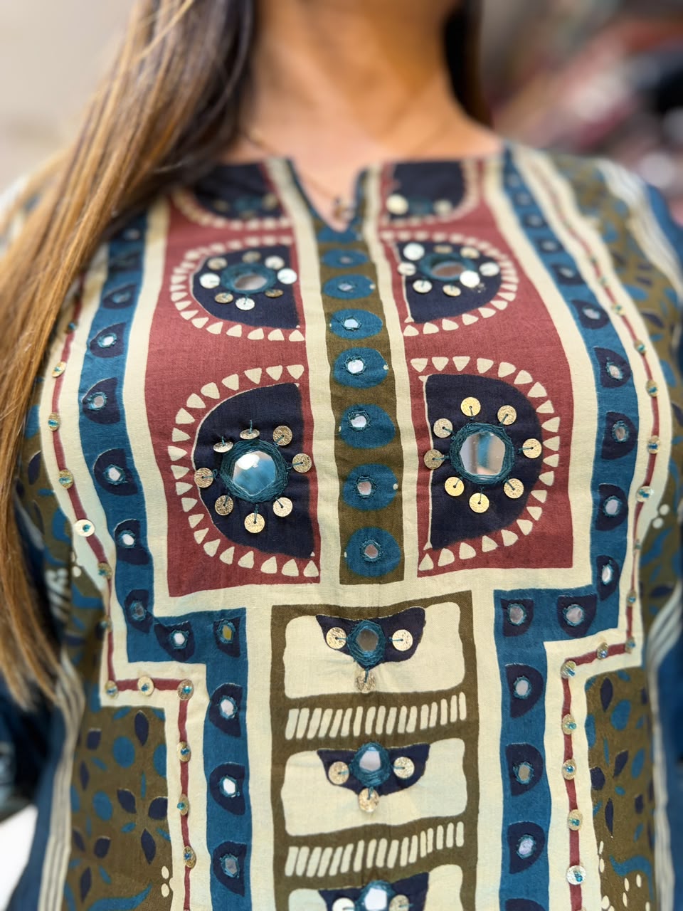 Pure Cotton Teal BLue 3pc Set