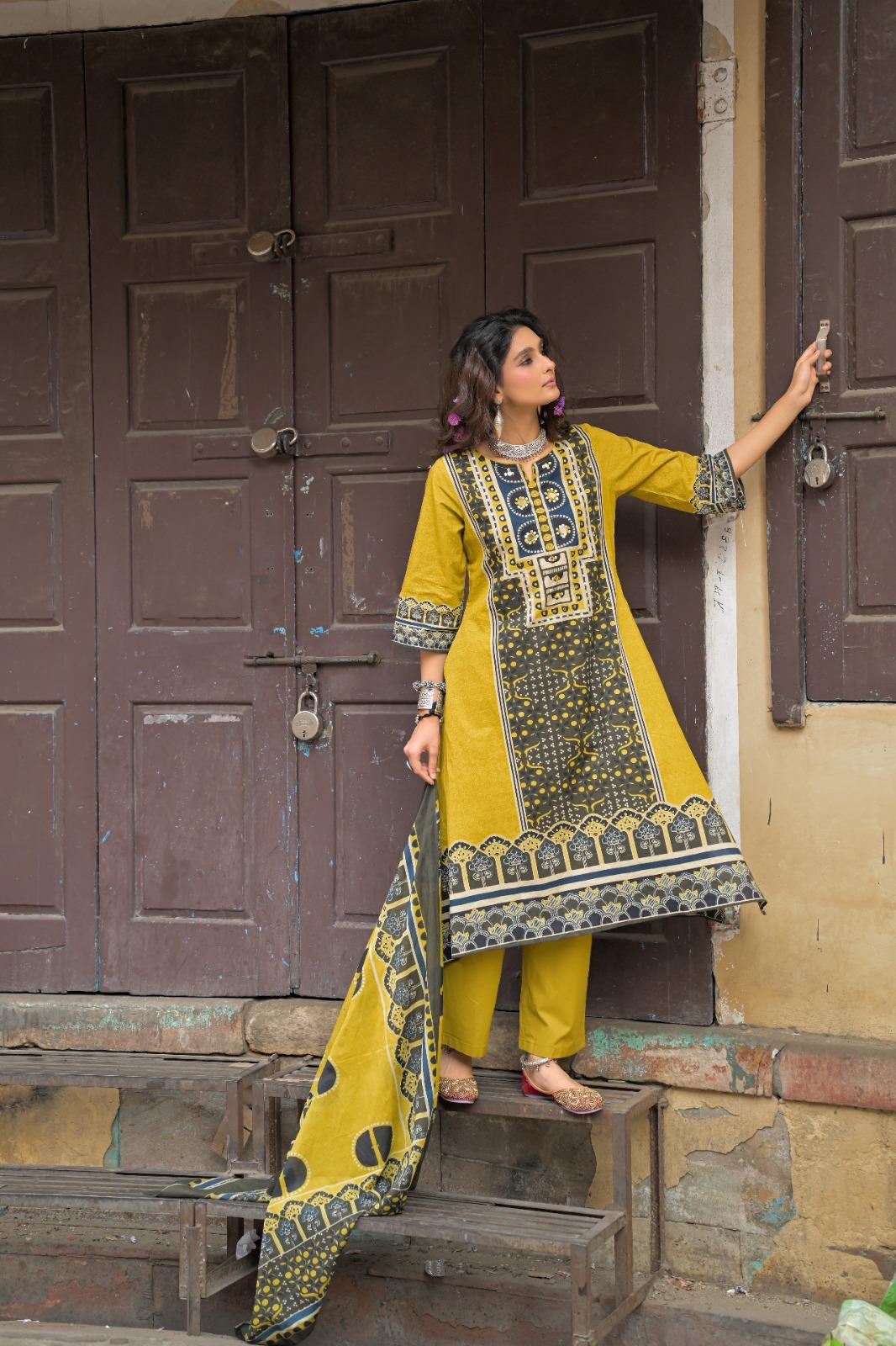 Pure Cotton Lime Green 3pc Set