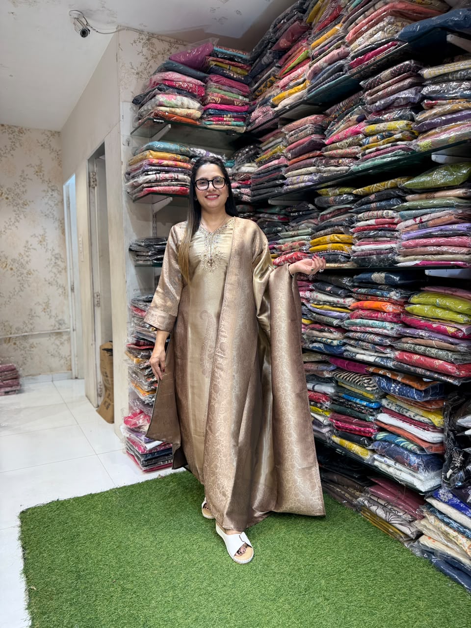 Pure Zeeraf Silk Brown 3pc Set