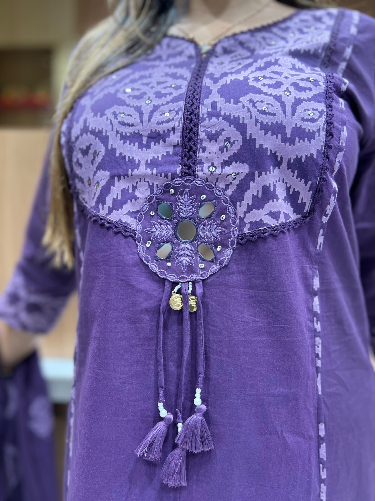 Pure Cotton Purple 3pc Set