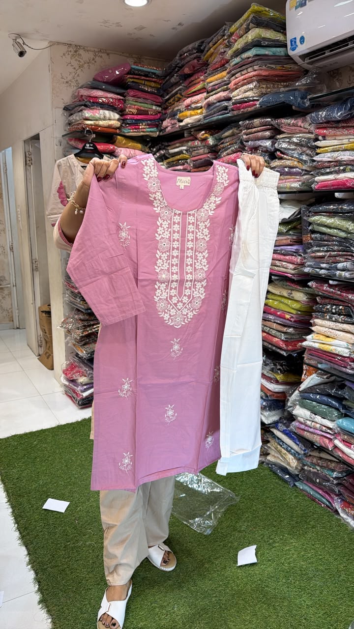 Pure Cotton Pink 2pc Set