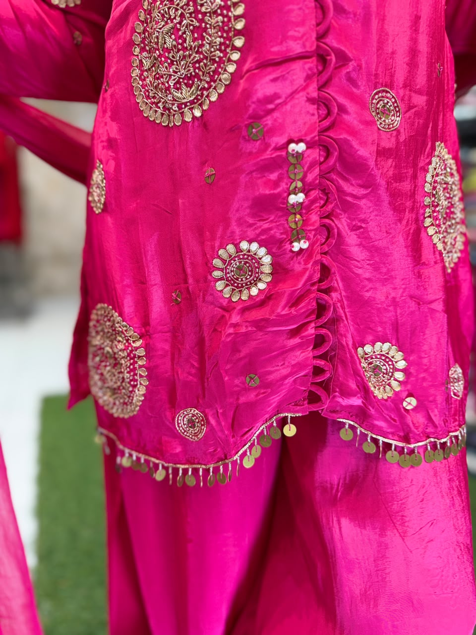 Pure Crep Rani Pink 3pc Set
