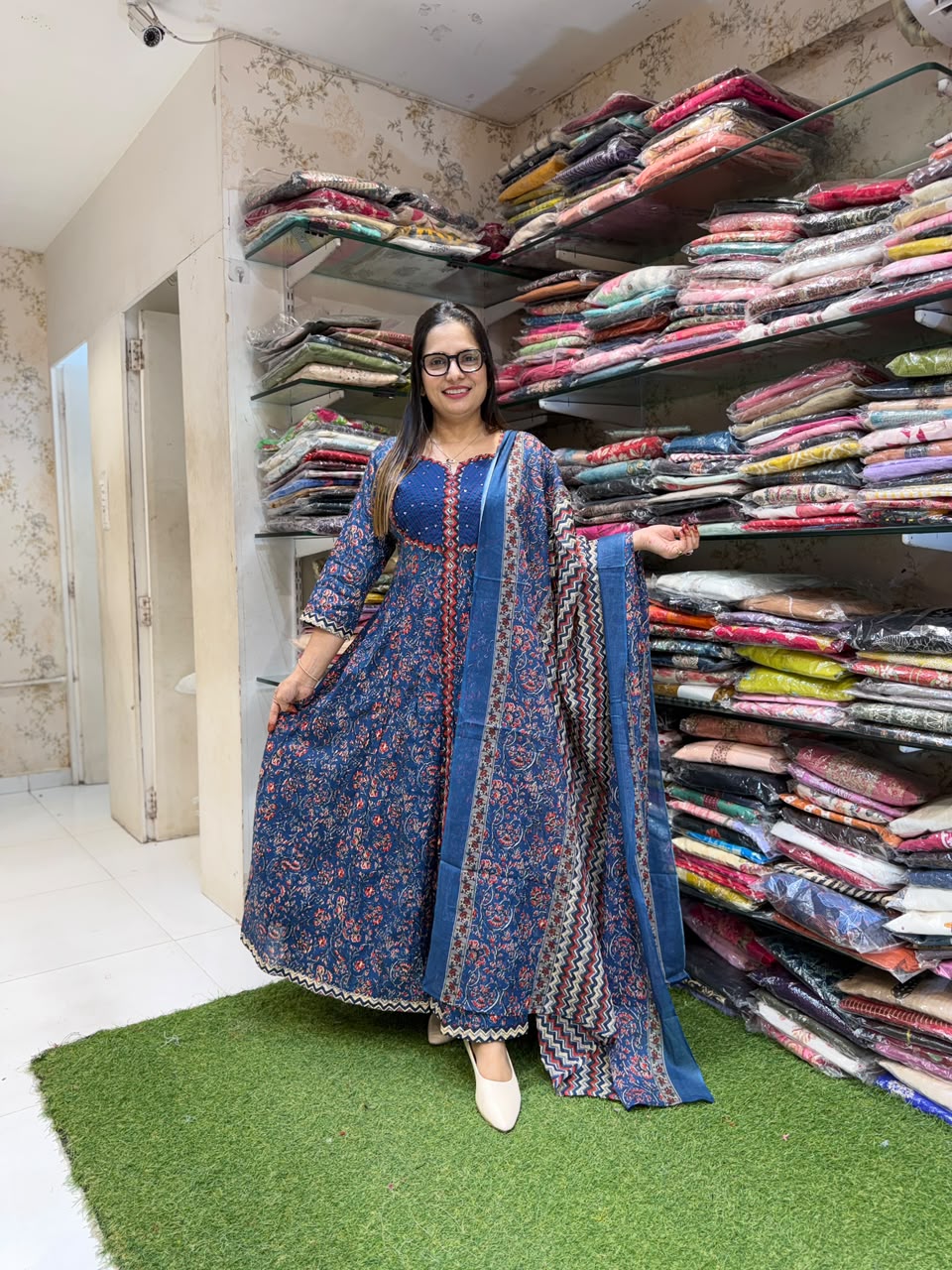 Pure Cotton Blue 3pc Set (Dispatch By 3 November)