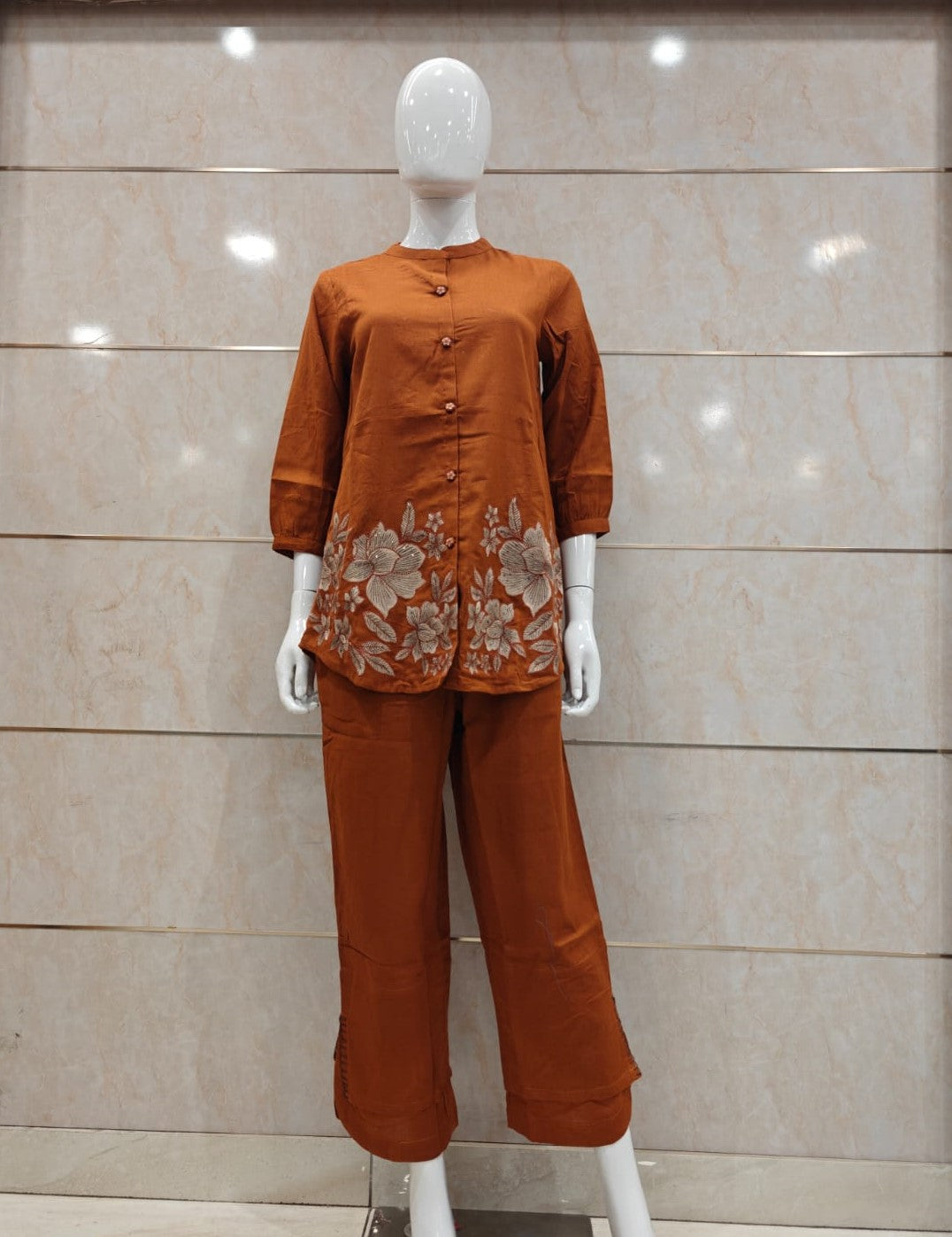Linen Flex Orange 2pc Set