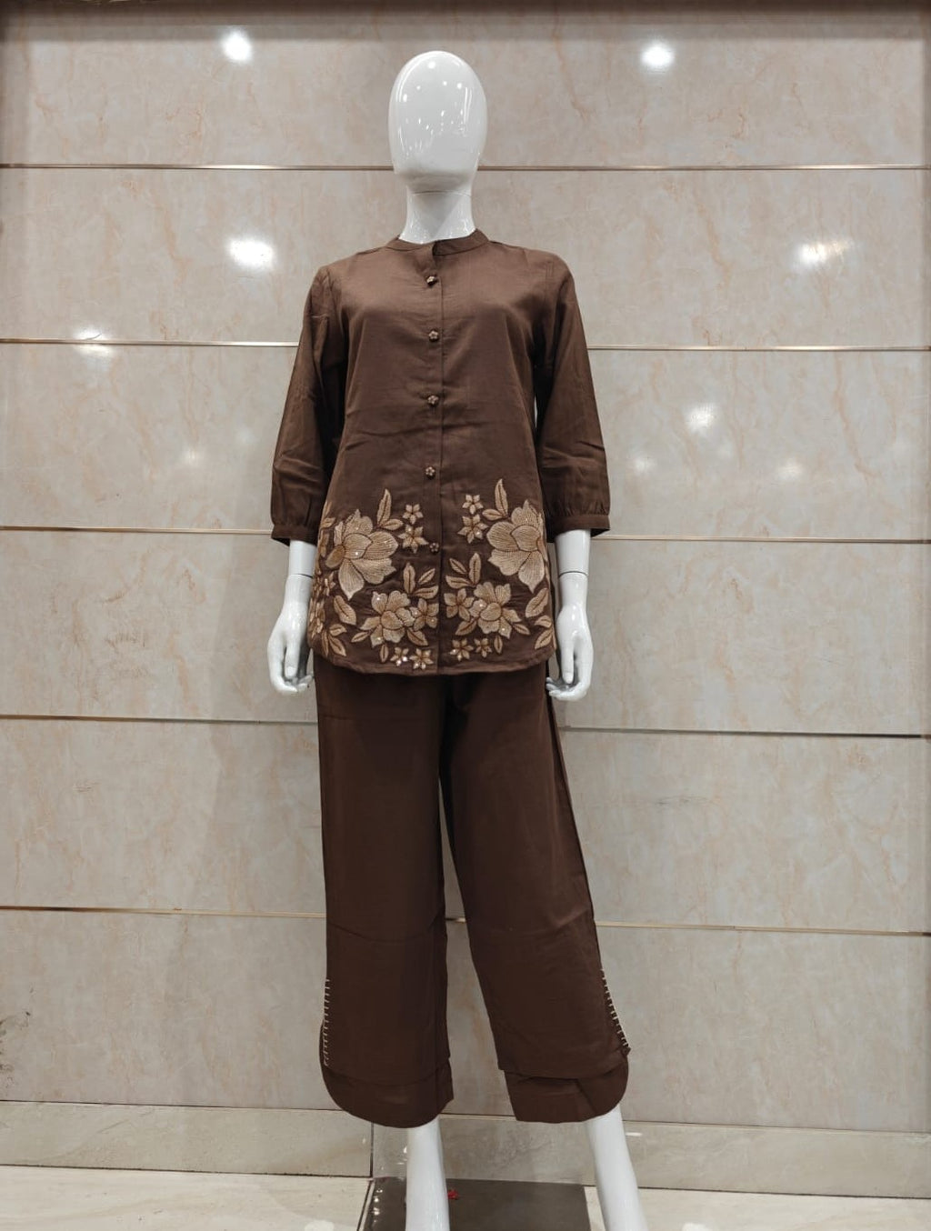 Linen Flex Brown 2pc Set