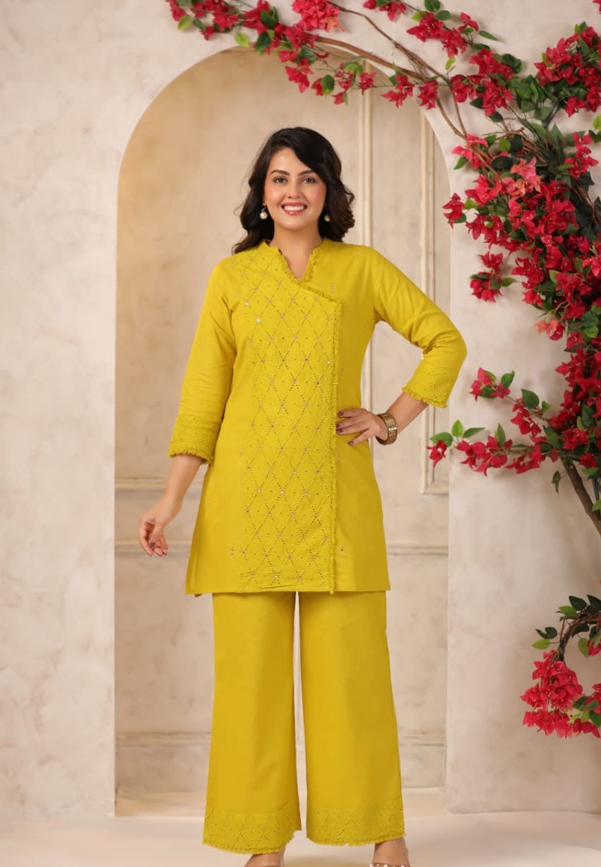 Cotton Yellow 2pc Set