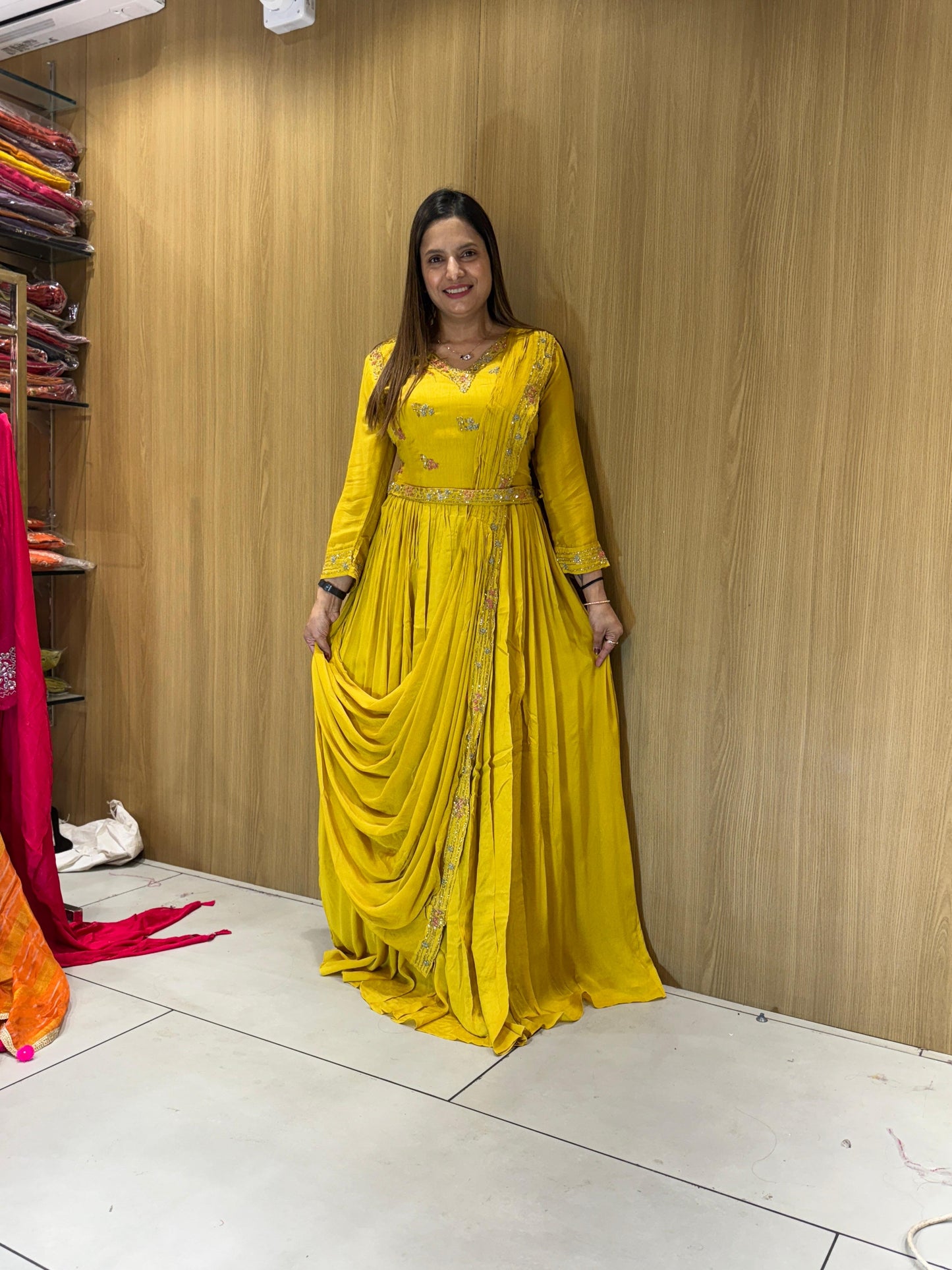 Chinon Dola Yellow Gown