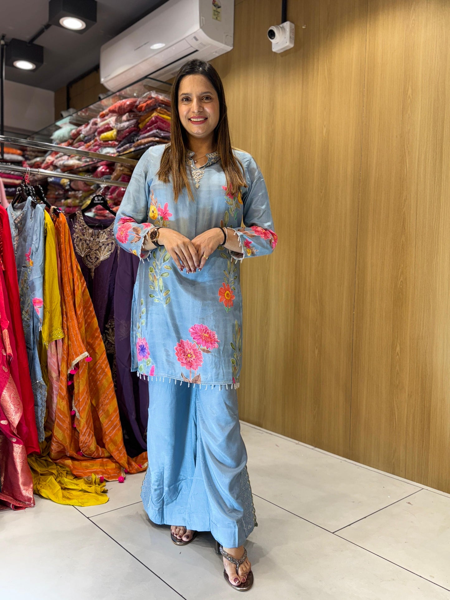 Muslin Sky Blue 2pc Set