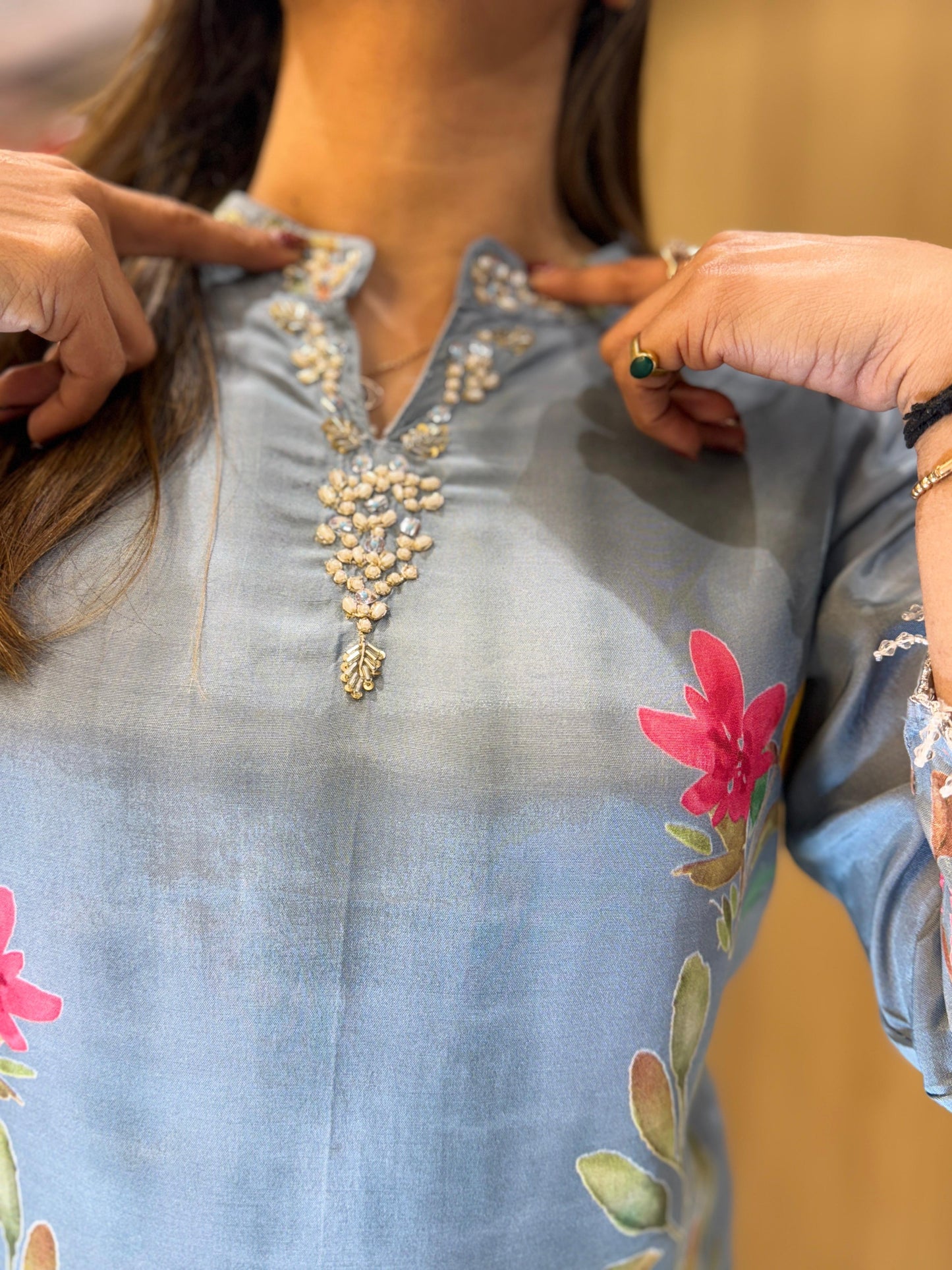 Muslin Sky Blue 2pc Set